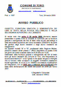 Clicca e visualizza l'avviso del comune