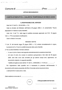 Clicca e visualizza la comunicazione dell'ufficio demografico