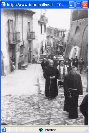 Anni Cinquanta, Processione di San Mercurio sotto il Barbacane